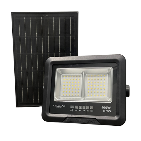 WELLMAX Solar Flood Light 100W