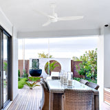 Windy 52" Outdoor Ceiling Fan - 3 Blades with LED light (White)